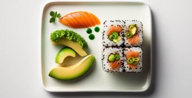 Receta explicada paso a paso del Sushi de Salmón y Aguacate con Arroz Integral