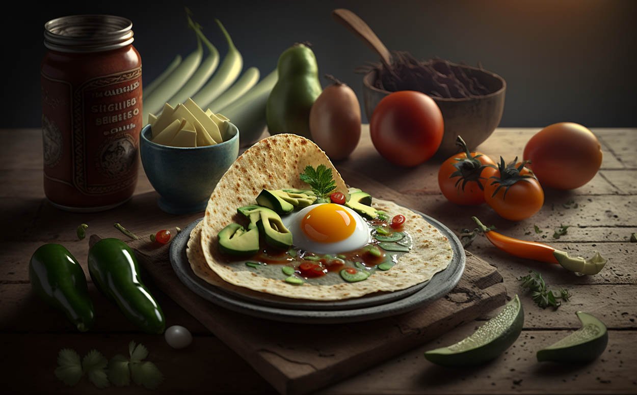 Tortilla de huevos con verduras y aguacate Una receta fácil y saludable