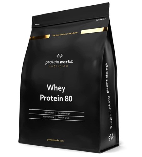 Whey Protein 80 Batido Alto En Proteína de Protein Works mujeres